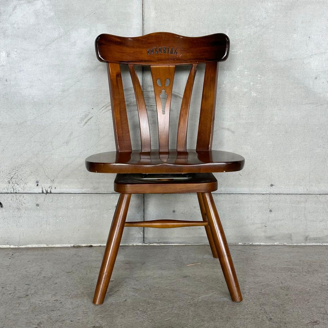 karimoku カリモク COLONIAL 回転式チェア 木製クラシック 椅子