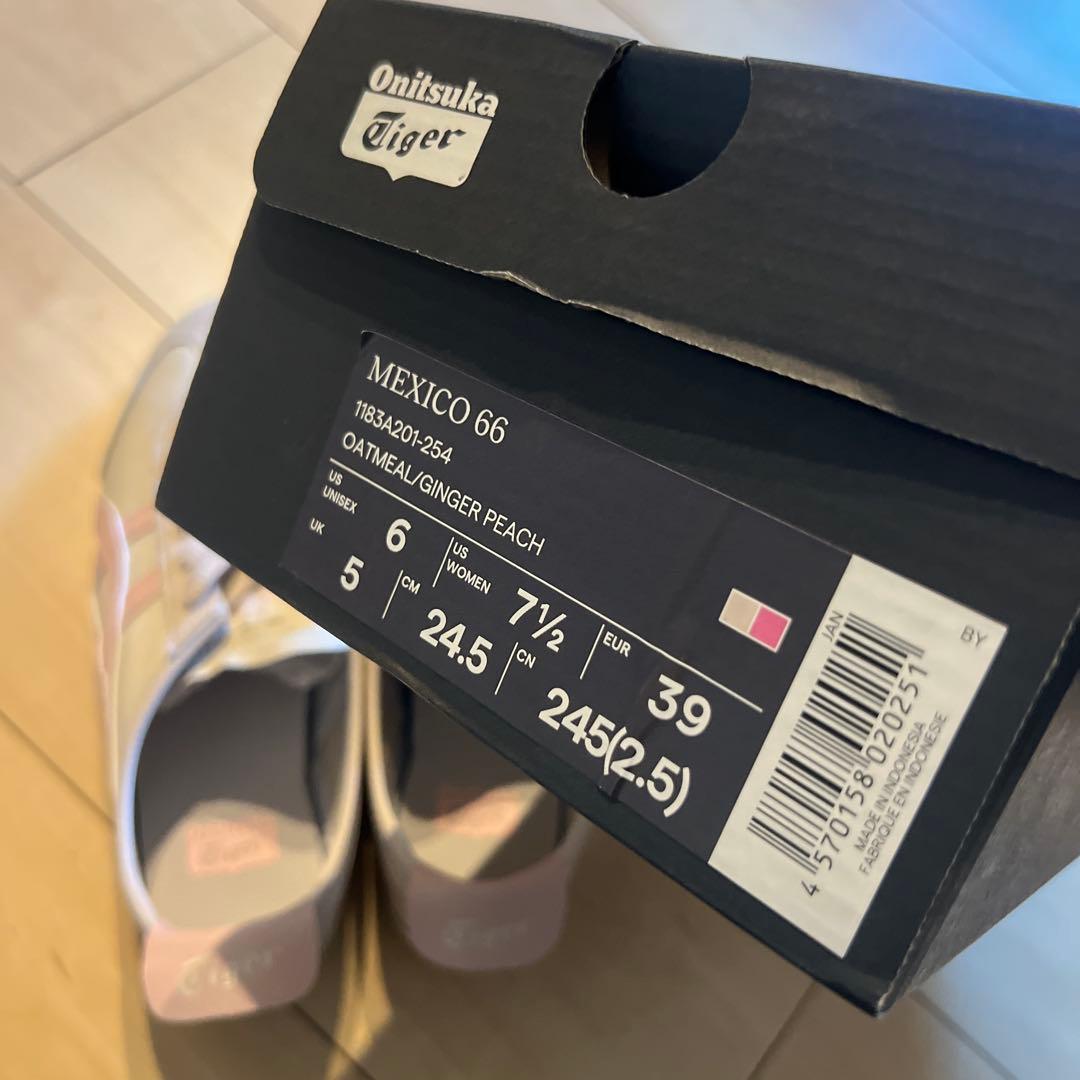 Onitsuka tiger オニツカタイガー スニーカー　24.5cm ピンク