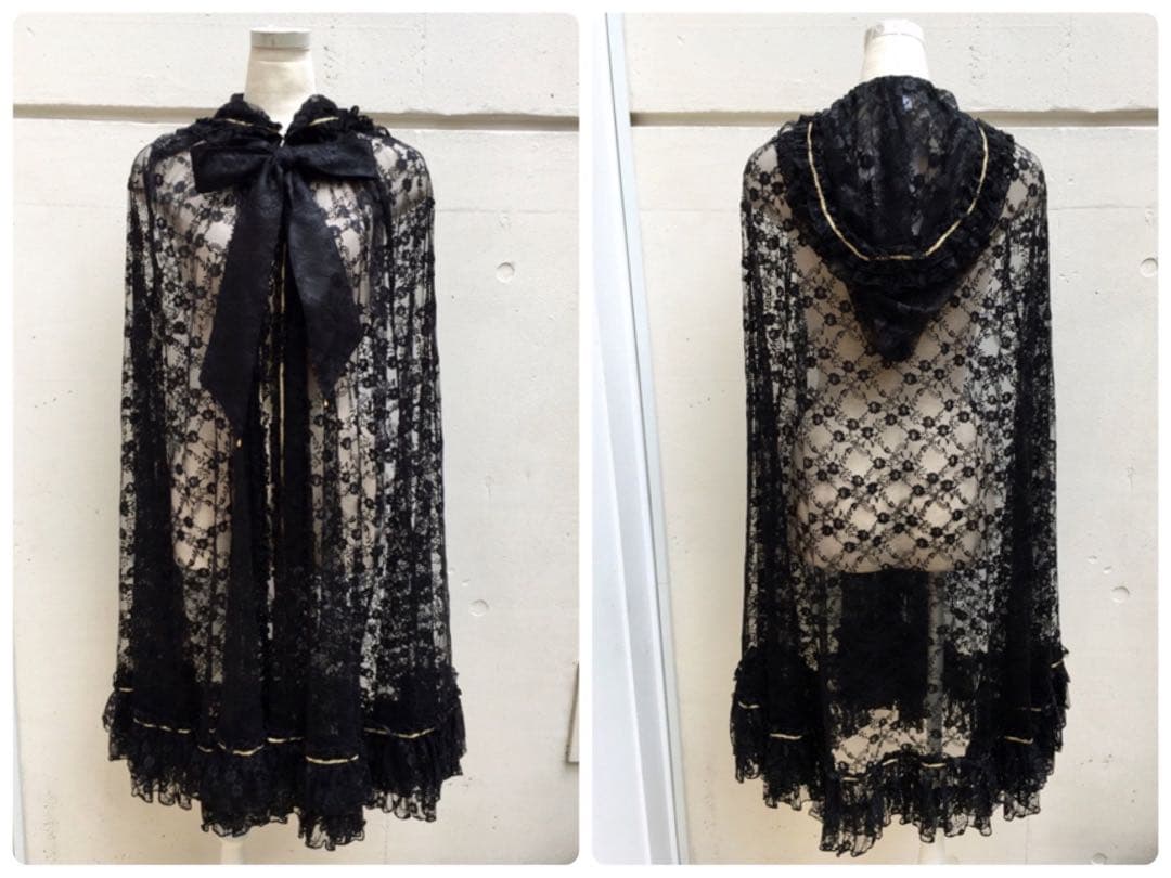 メタモルフォーゼ　Phantom マント　黒×ゴールド