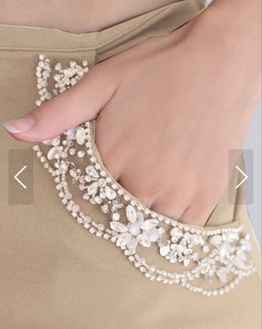 ホルターネック ビジューセットアップ タイトミニドレス (AR25350)