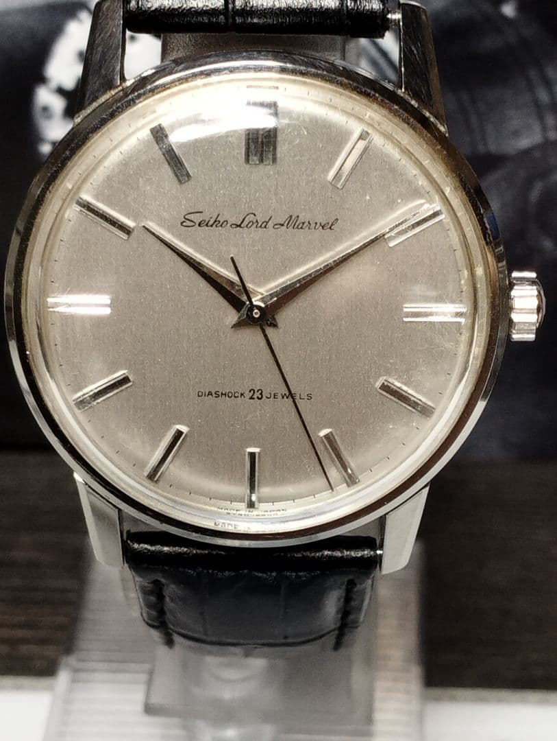 【昭和国産腕時計】 セイコーロードマーベル　23石　秒針規正付き　OH済み