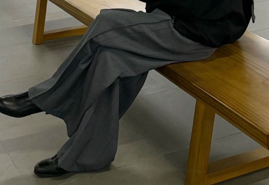パンツ NULLUS 25ss Belted LargePleated Trousers