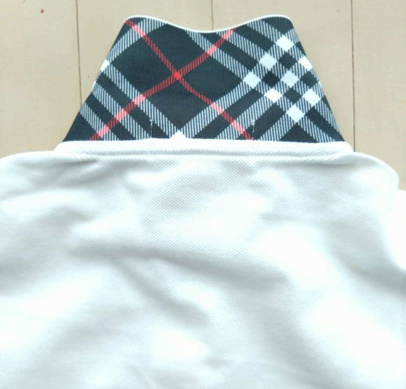 Burberry's 　レディースＬ　ホワイト ポロシャツ 半袖　三陽商会正規品