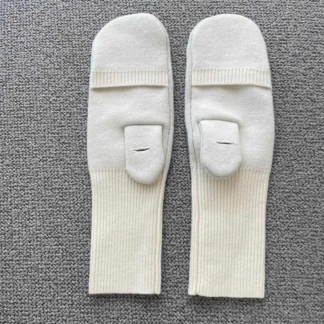 【美品】NKNIT ホワイト ミトン 手袋