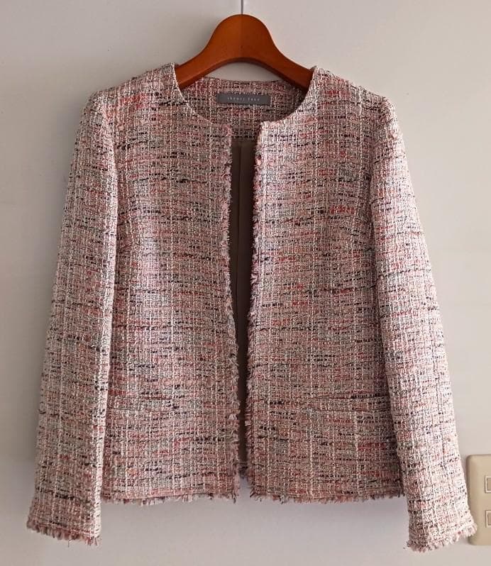 セオリー　リュクス　ツイード　ノーカラージャケット　36　一回着用