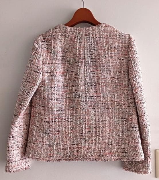 セオリー　リュクス　ツイード　ノーカラージャケット　36　一回着用