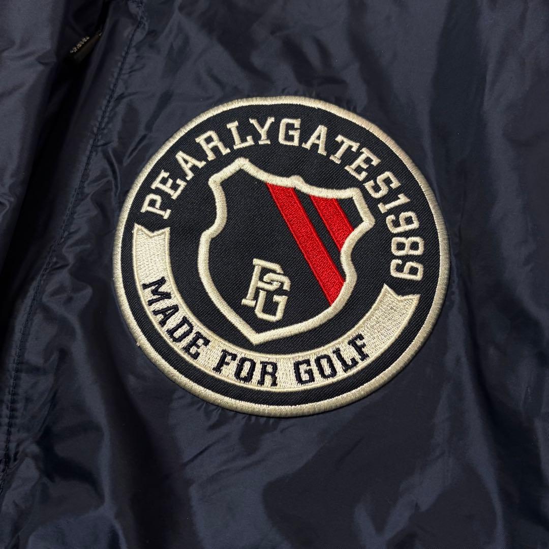 【超美品】中綿リバーシブル2WAYスニード ブルゾン PEARLY GATES