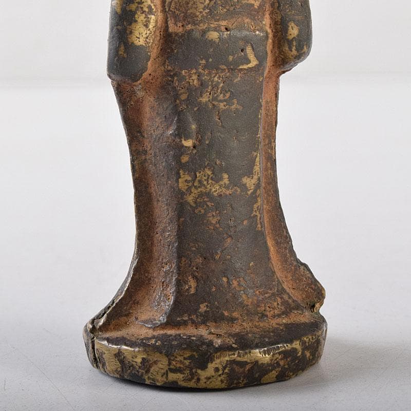 マツ　中国　古銅塗金　チベット仏　仏像　M　R8661