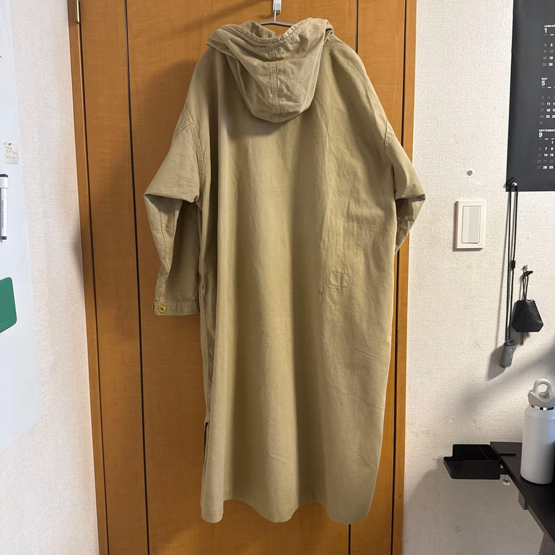 45R チノ フード付きワンピース ベージュ