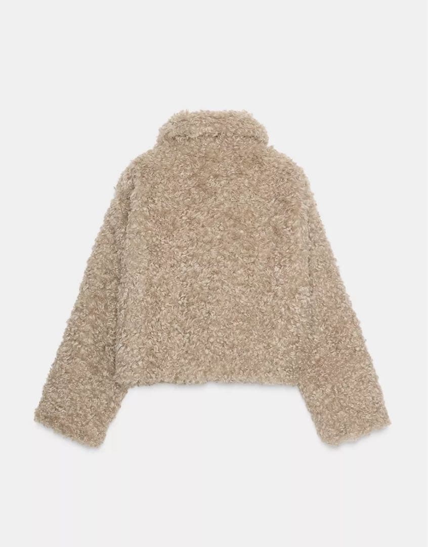 【完売品】ZARA トグルボタン フェイクファージャケット S