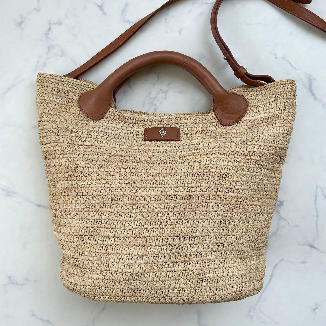 ヘレンカミンスキー ラフィア トートバッグ CassiaS 2way ショルダー