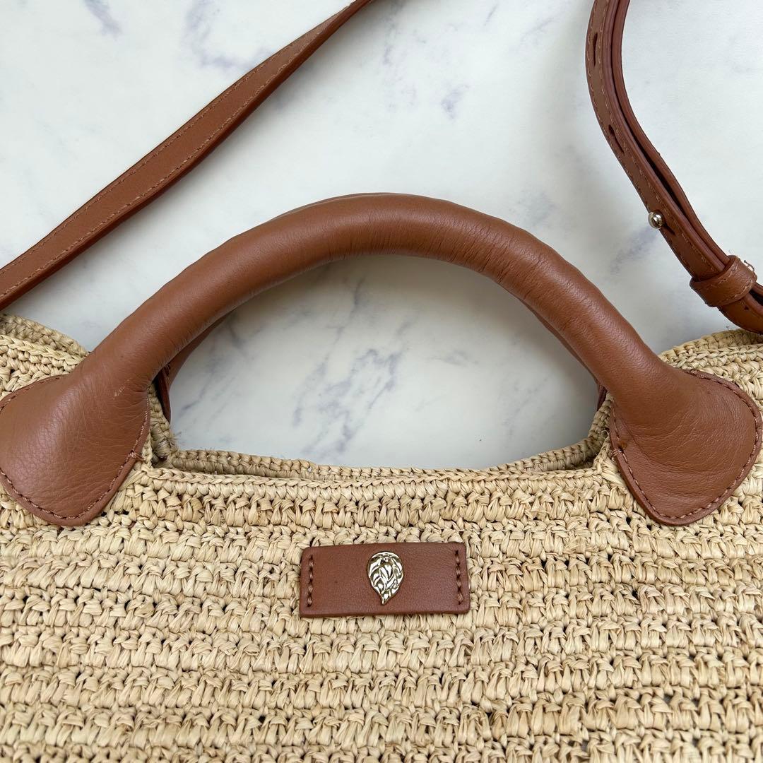 ヘレンカミンスキー ラフィア トートバッグ CassiaS 2way ショルダー