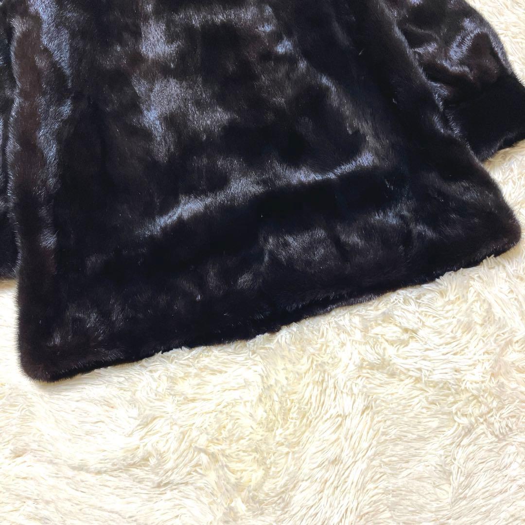SAGA MINK  金タグ ファーコートミンク m サガロイヤル