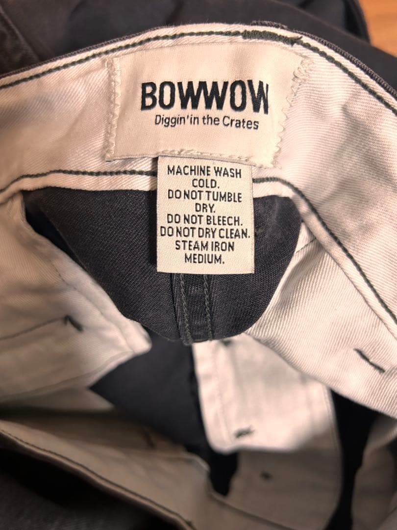 パンツ BOWWOW BLACK WORK TROUSERS