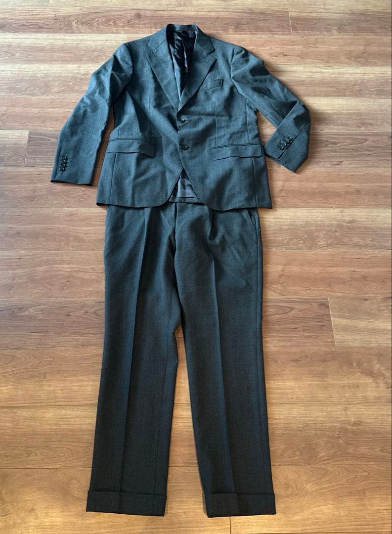 鎌倉シャツ Tex Teq スーツ ヴィターレ バルべリス カノニコ生地使用