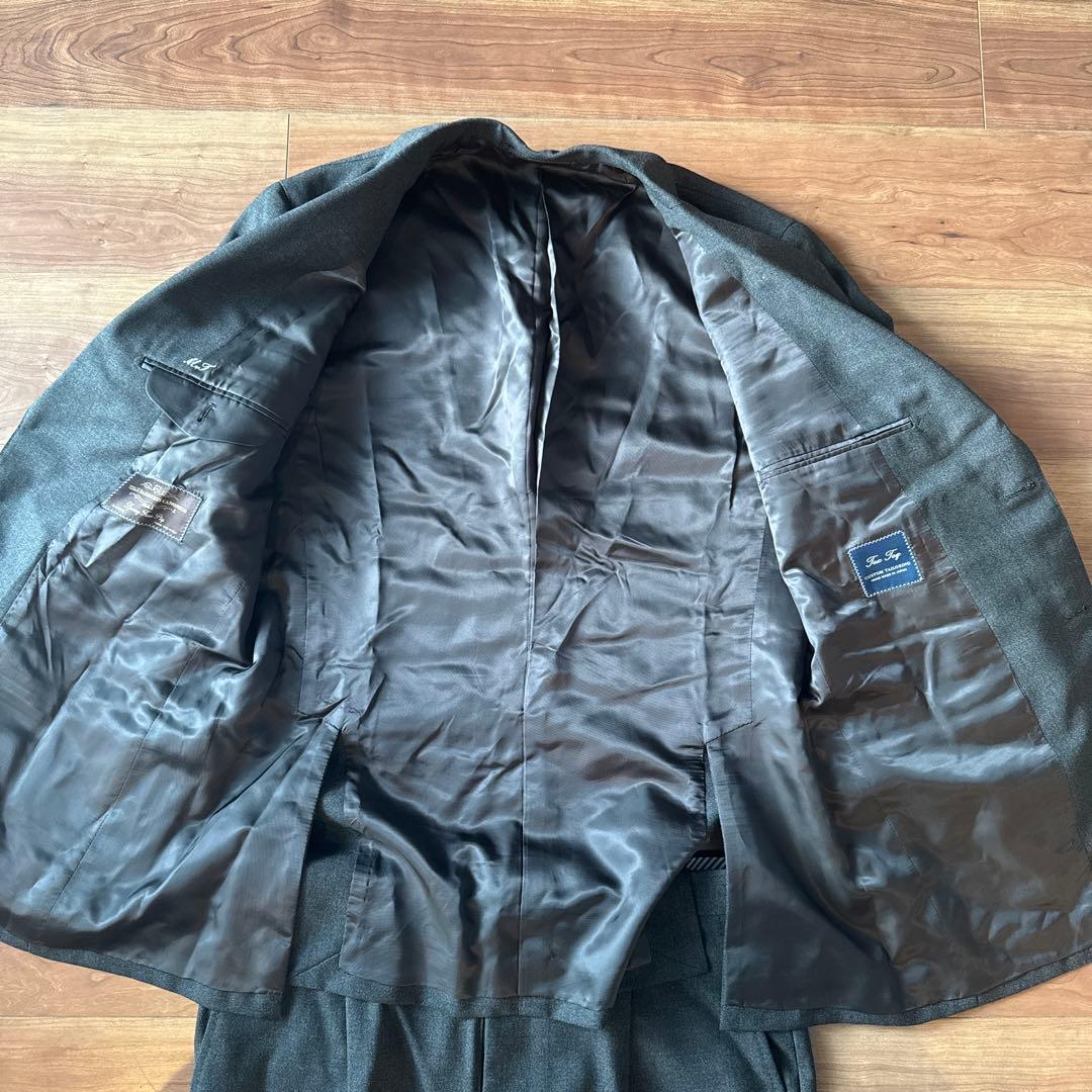 鎌倉シャツ Tex Teq スーツ ヴィターレ バルべリス カノニコ生地使用