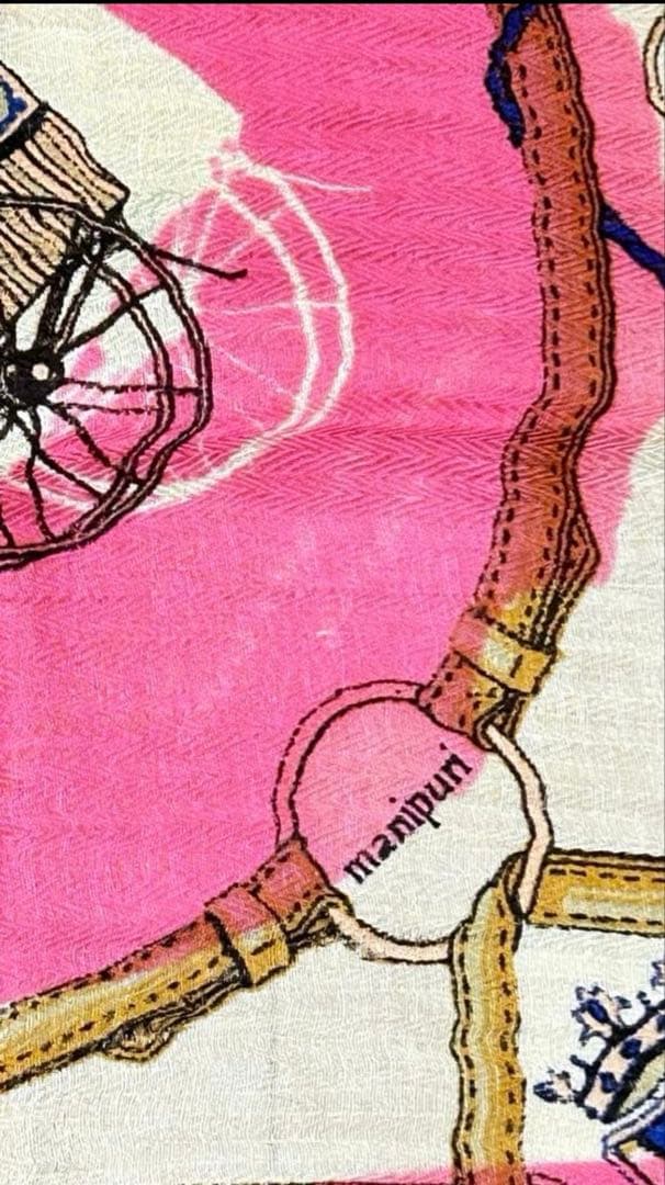新品未使用manipuri コラージュカートリネンコットンシルク