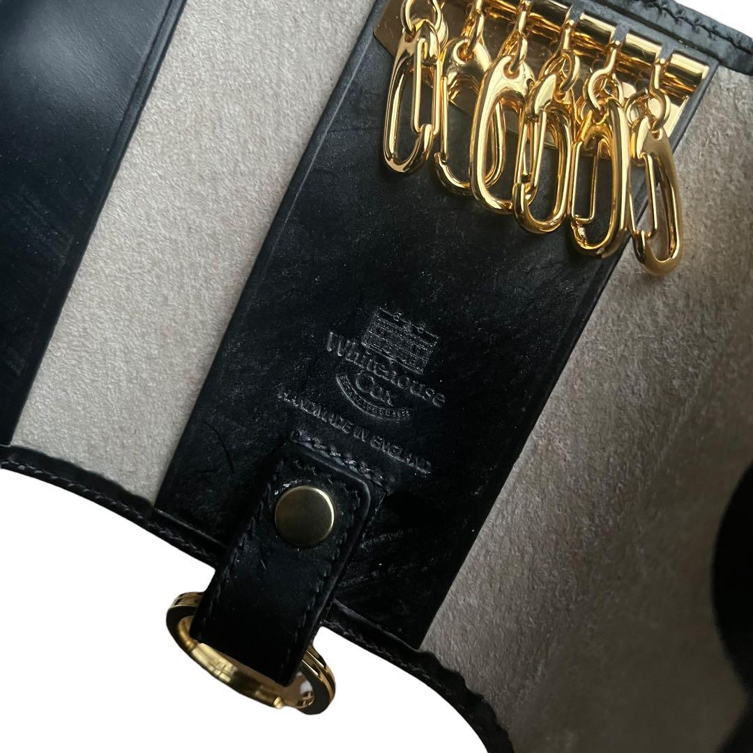 【未使用】ホワイトハウスコックス S9692 ブライドルレザー キーケース 黒