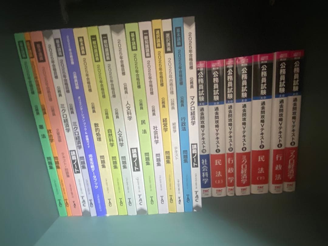 【新品】公務員試験 過去問題対策テキストTAC 2025