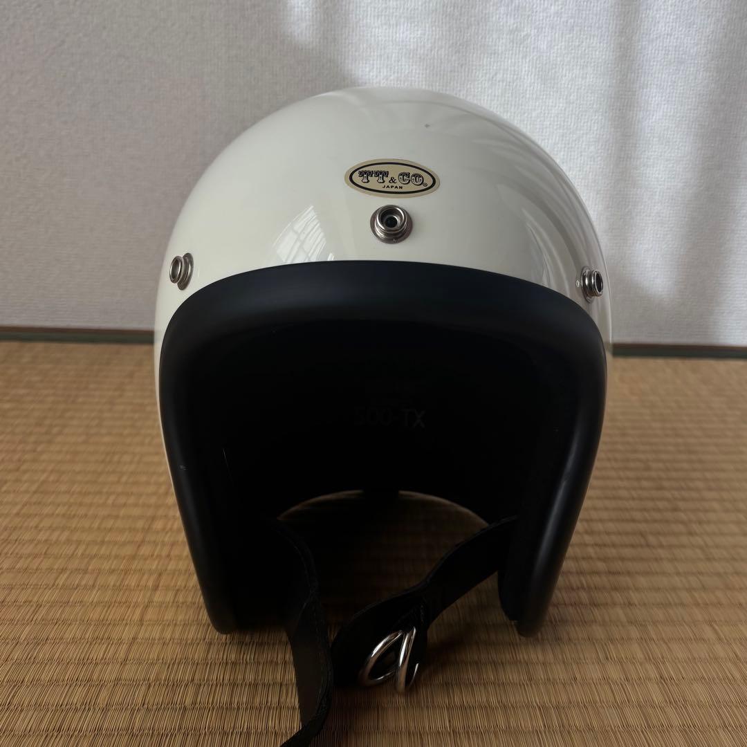 TT&CO ジェットヘルメット S/M アイボリー
