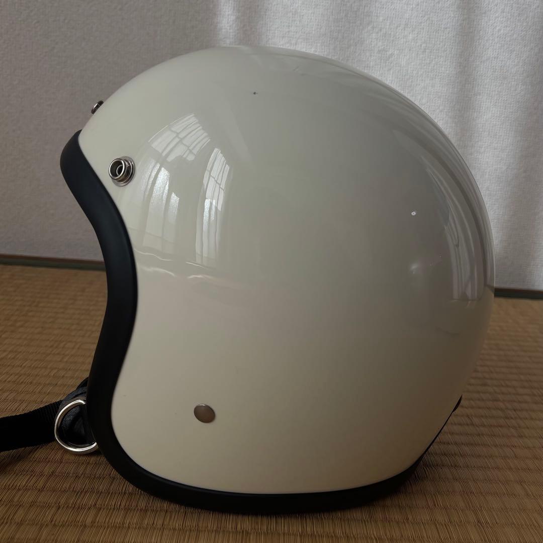 TT&CO ジェットヘルメット S/M アイボリー