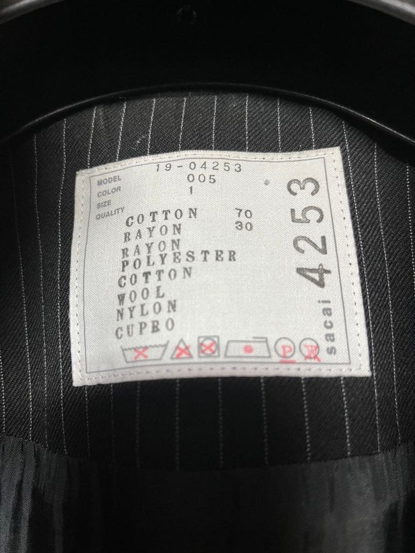 sacai dr.woo コラボ　ドッキングスカジャン