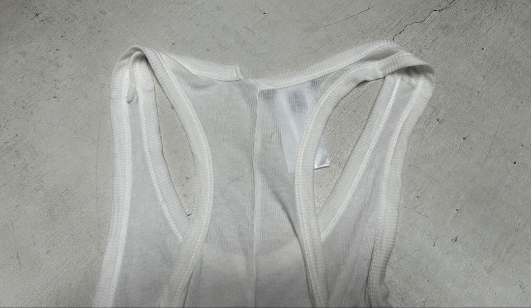 アンドゥムルメステール レイヤータンクトップ　ホワイト　カシミア混