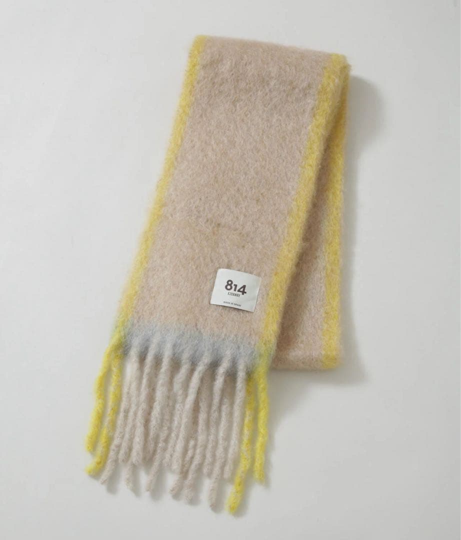 あくびさん専用　814 EZCARAY TWIST FRAME モヘアマフラー