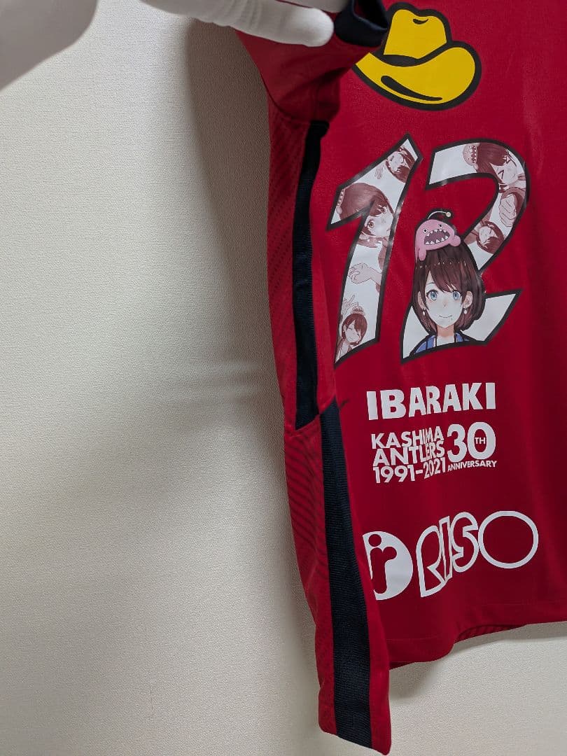 【鹿島アントラーズ】茨ひよりユニフォーム、本山雅志選手直筆サイン入りLサイズ