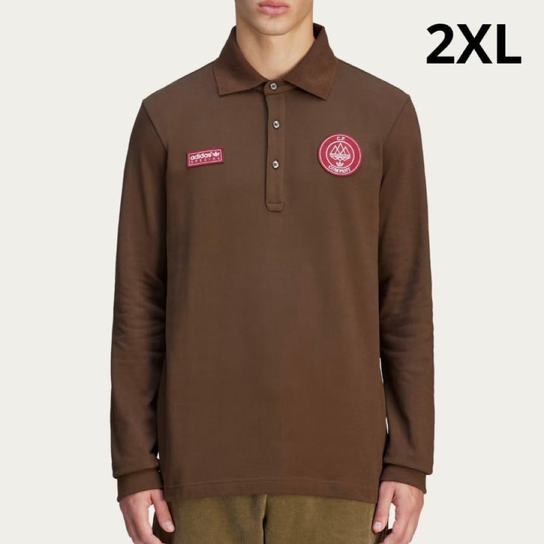 2XL アディダス×シーピーカンパニー　ポロシャツ　長袖　C.P.Company
