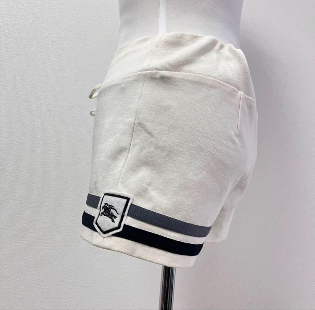 Y2K バーバリー　Burberry ホワイト ショートパンツ　白