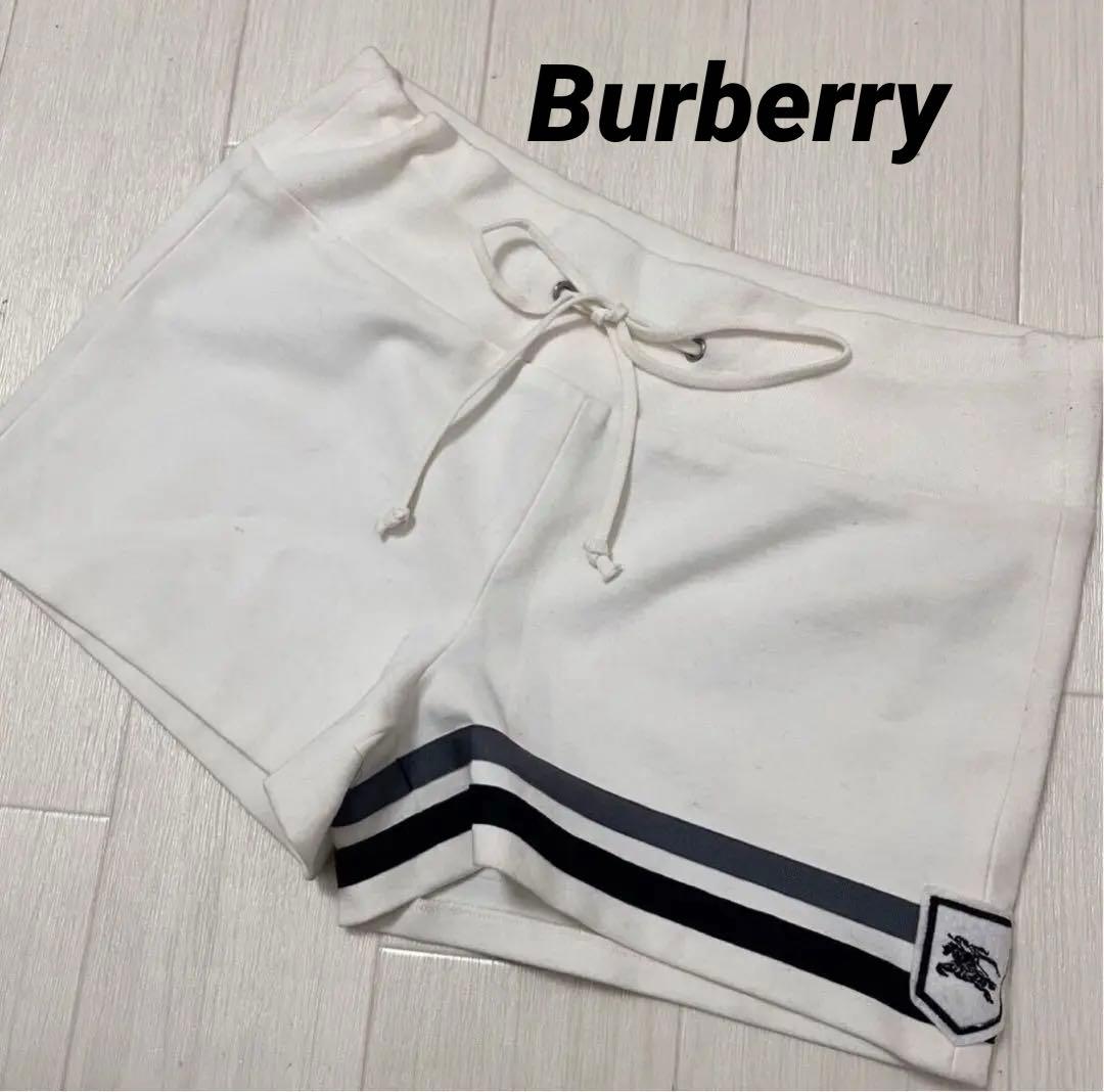 Y2K バーバリー　Burberry ホワイト ショートパンツ　白