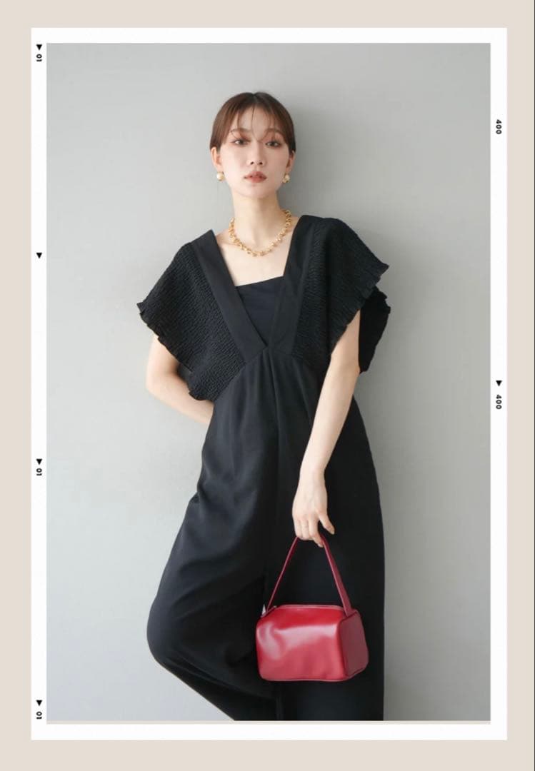 新作　エステルシャーリングオールインワン　lumier frene 2点　S