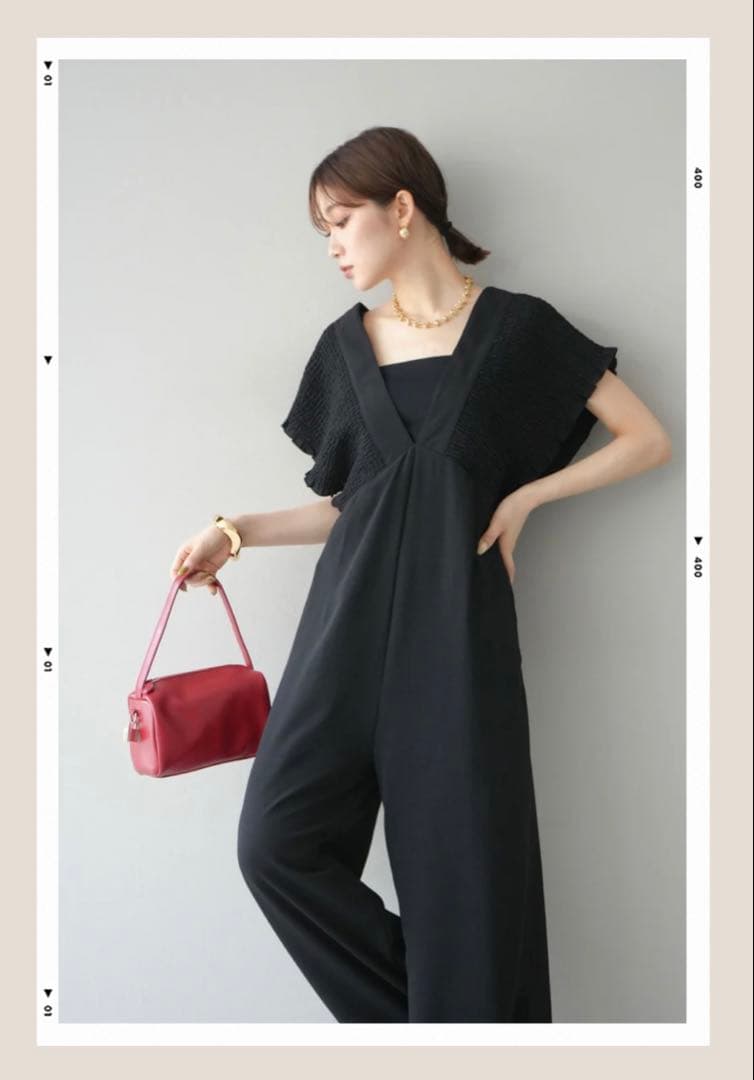 新作　エステルシャーリングオールインワン　lumier frene 2点　S