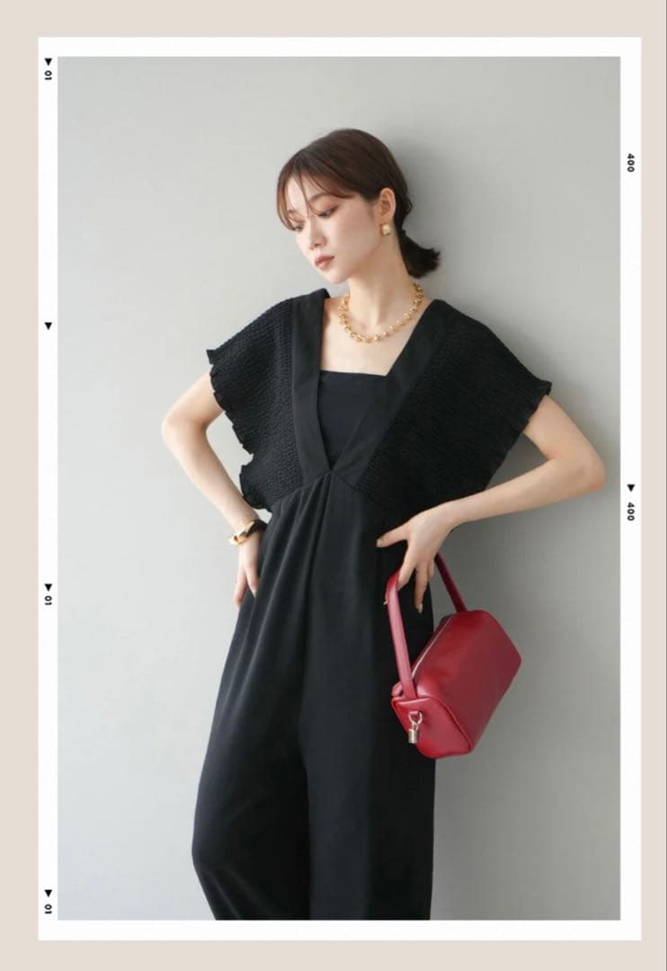 新作　エステルシャーリングオールインワン　lumier frene 2点　S