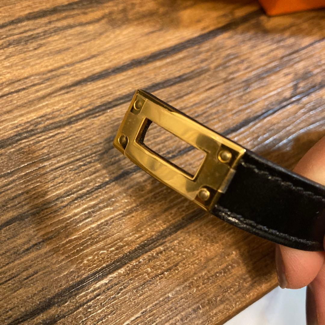HERMES エルメス　レザーブレスレット　『ケリー』 ドゥブルトゥール　T2