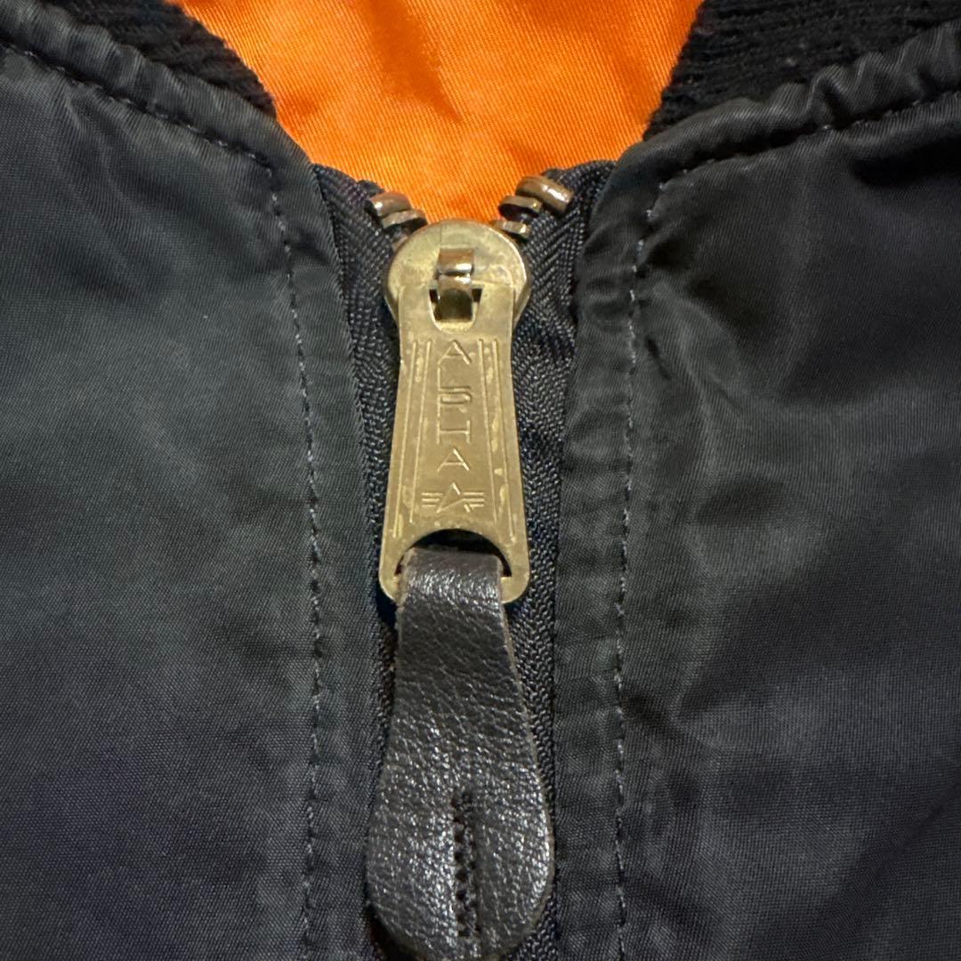 ALPHA INDUSTRIE MA-1 USA製　希少色　Ｍ　ブラック