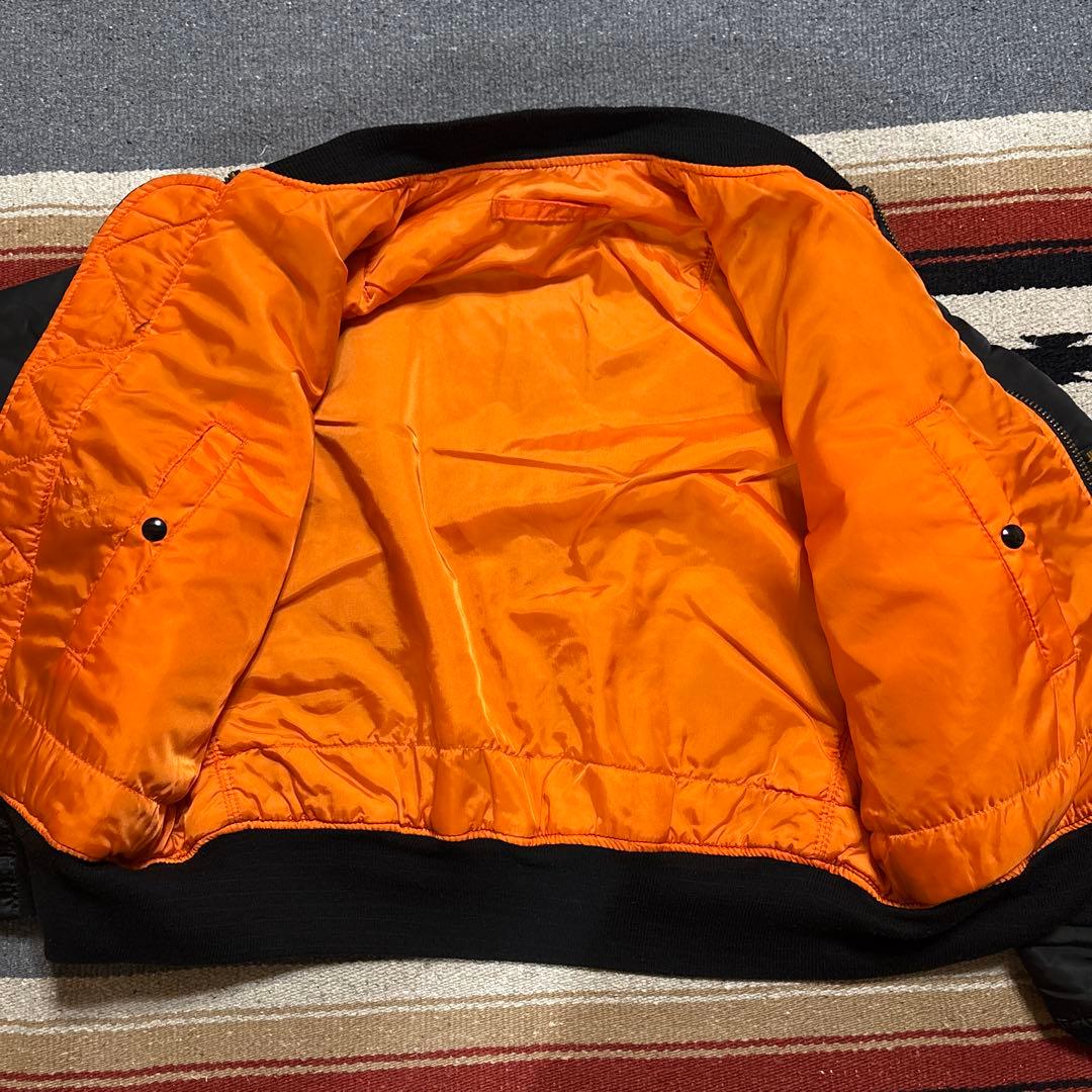 ALPHA INDUSTRIE MA-1 USA製　希少色　Ｍ　ブラック