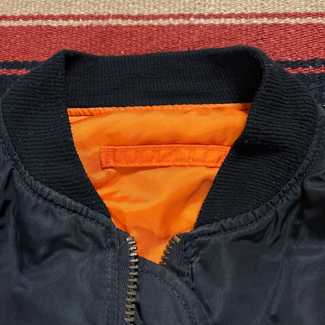 ALPHA INDUSTRIE MA-1 USA製　希少色　Ｍ　ブラック