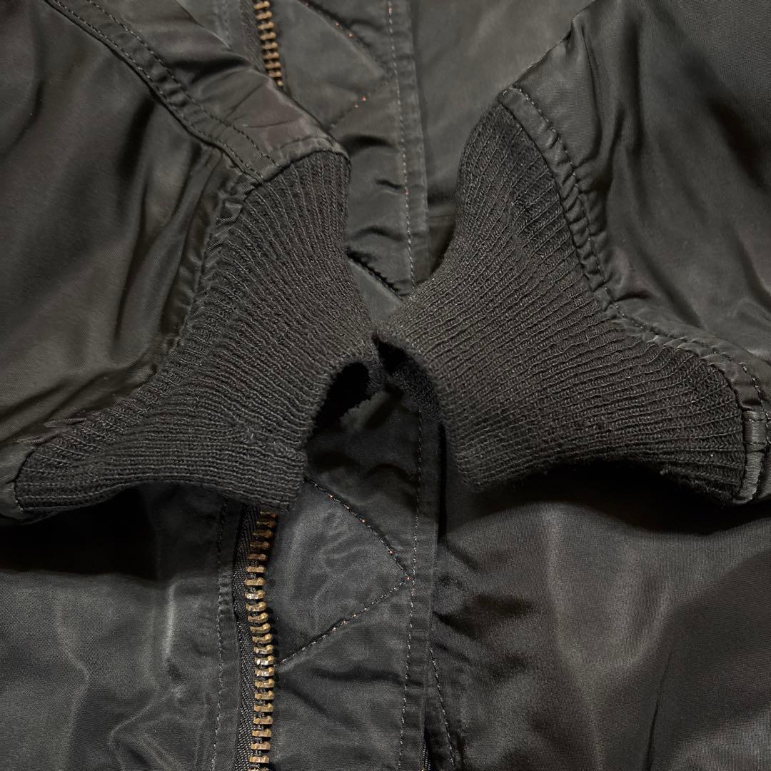 ALPHA INDUSTRIE MA-1 USA製　希少色　Ｍ　ブラック