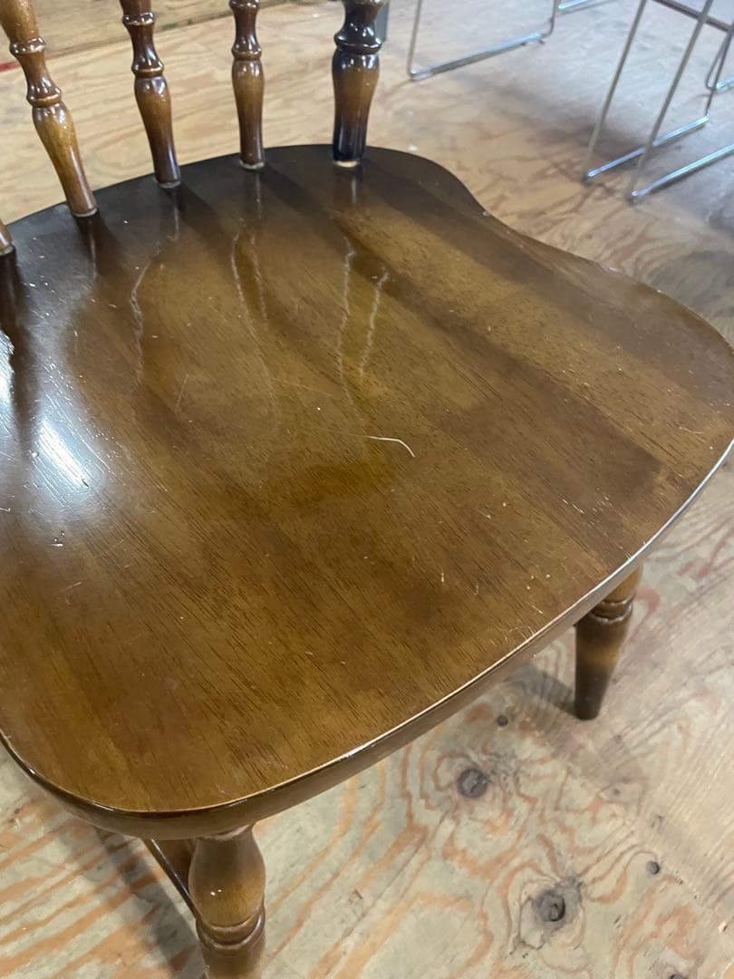 飛騨家具　キツツキ　ダイニングチェア　ウィンザーチェア　アンティーク　④