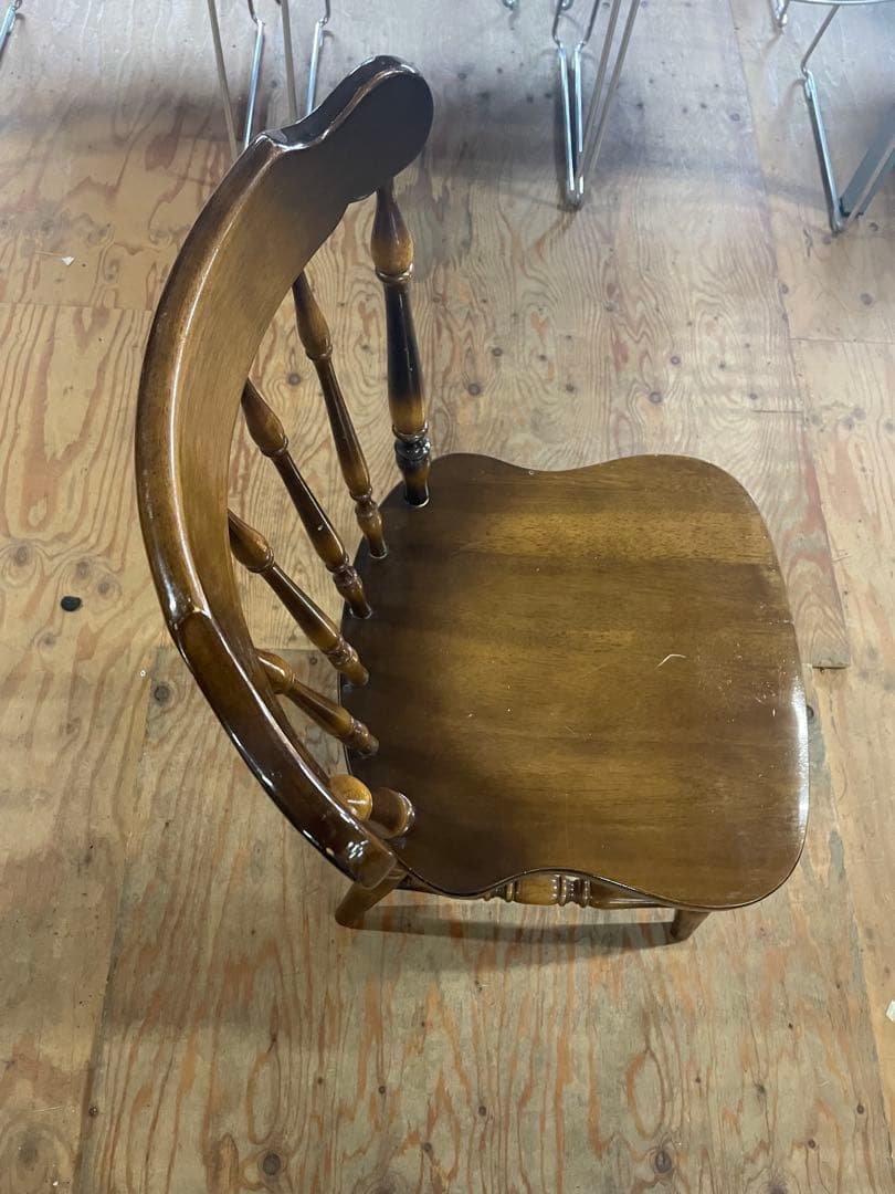 飛騨家具　キツツキ　ダイニングチェア　ウィンザーチェア　アンティーク　④