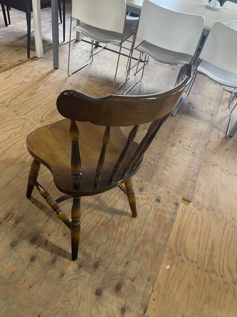 飛騨家具　キツツキ　ダイニングチェア　ウィンザーチェア　アンティーク　④