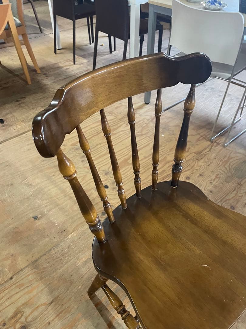 飛騨家具　キツツキ　ダイニングチェア　ウィンザーチェア　アンティーク　④