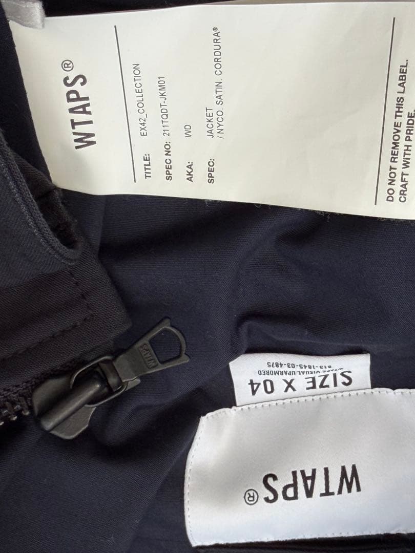 WTAPS☆WD JACKET NYCO. SATIN. CORDURA☆XL紺
