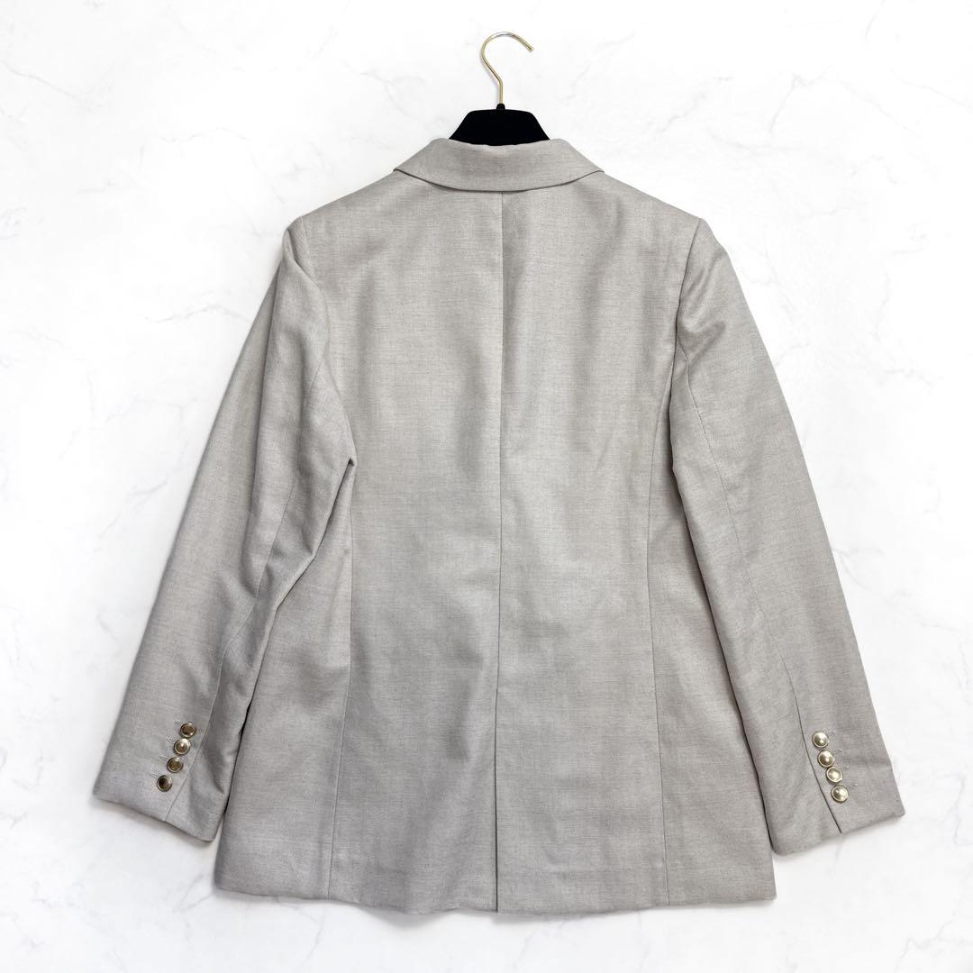 25年 allureville シャークスキンダブルブレストジャケット ベージュ