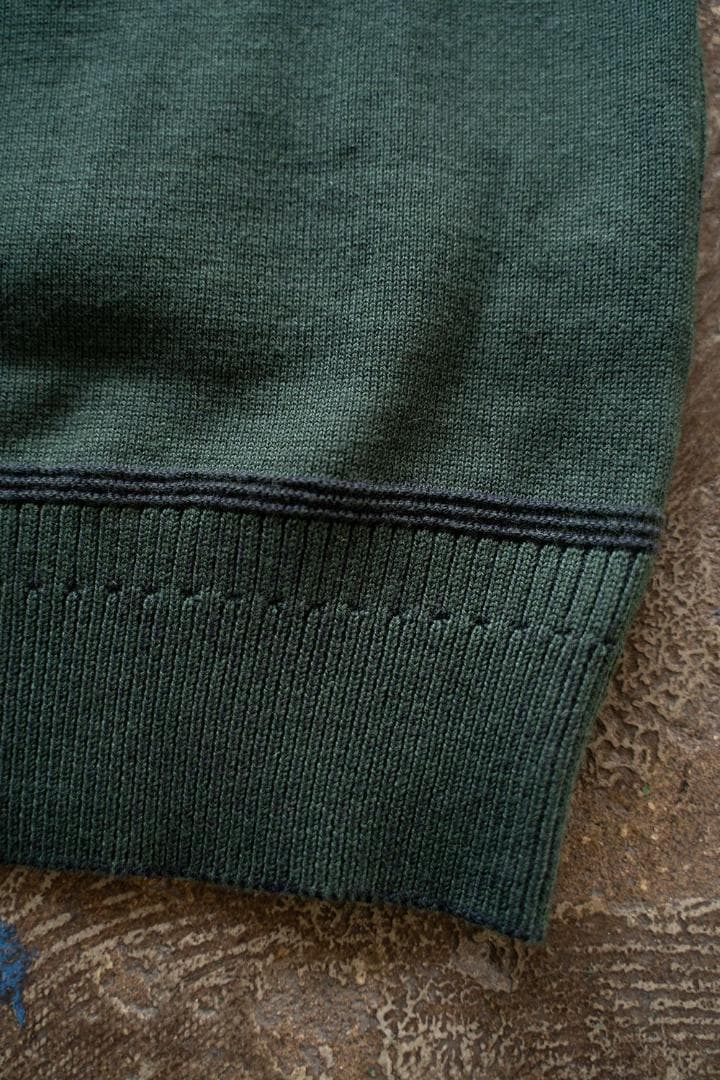 24SS美品 YASHIKI HazakuraKnitポロシャツ グリーン1