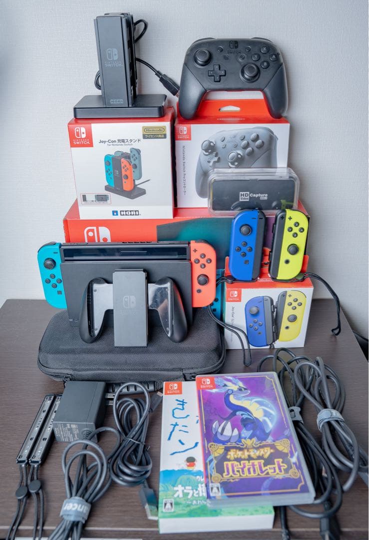 Nintendo Switch 本体 + その他ソフト等周辺機器【完備品・美品】