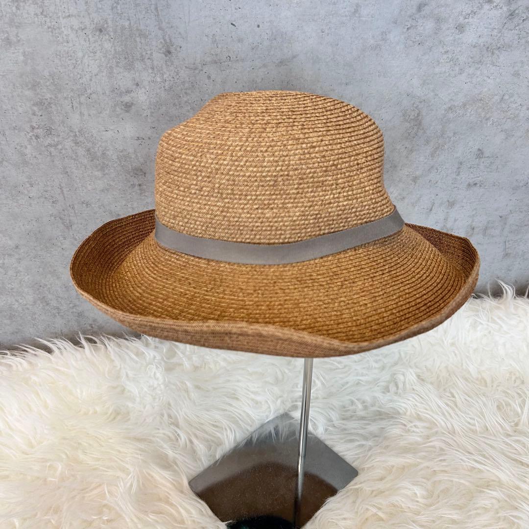 chisaki　折りたたみ可能ペーパーハット　ENRIE 麦わら帽子　リボン