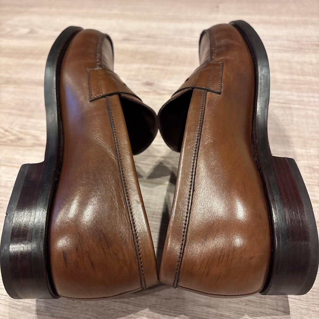 CARMINA ブラウンレザー ローファー7 2/1